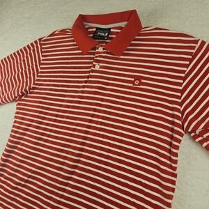 Vintage South Pole Polo Shirt Mens‎ Lg Red Striped Y2K Hip Hop Skate Authentics